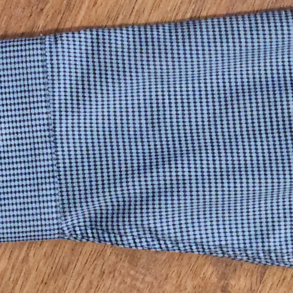 BEN SHERMAN mens skim-fit stretch dress shirt SIZE 17x35 COLOR BLUE LXL15 - Picture 4 of 15